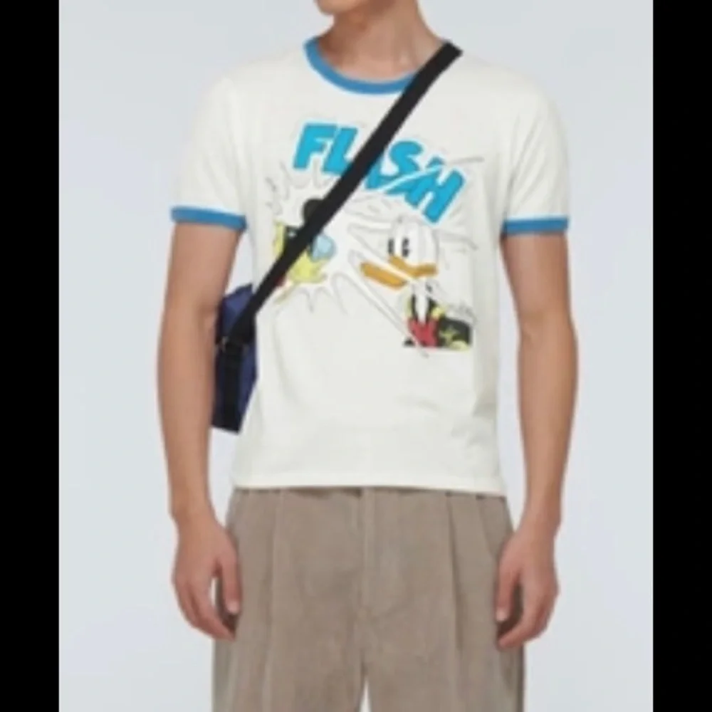Gucci Off-white Disney Edition Flash Donald Duck T-shirt Sz L - Picture 3 of 9
